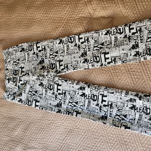 Princess Polly black and white jeans high rise straight leg 6